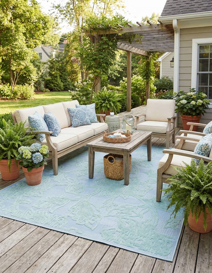 Detail image of 7' x 10'  Washable Aruba Indoor / Outdoor Rug