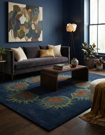 7' 6 x 7' 7 Luna Wool Square Rug