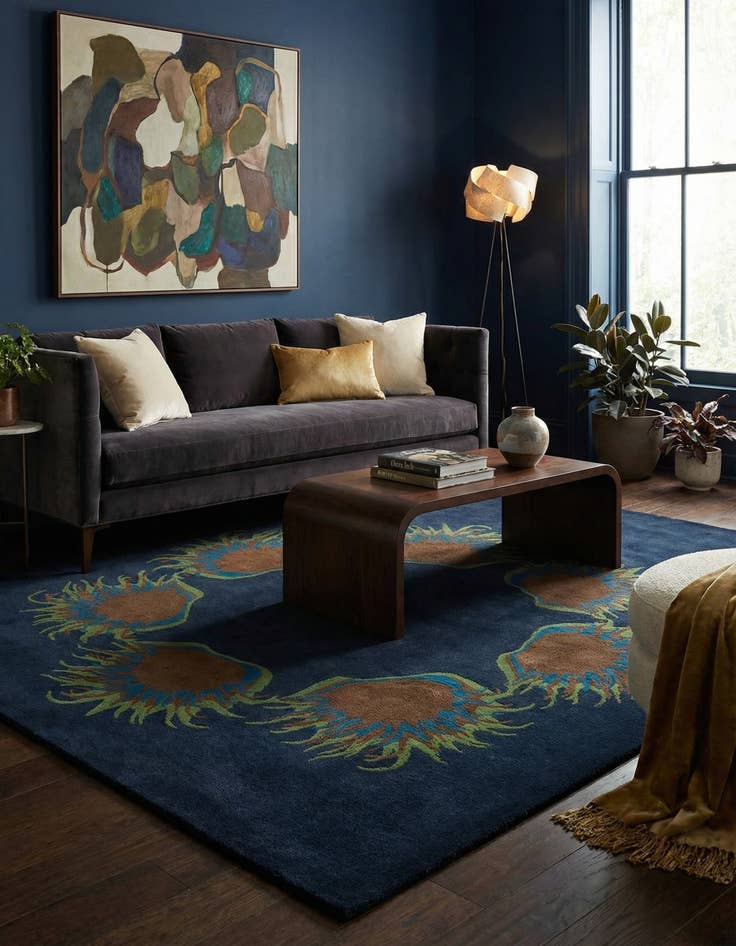 Detail image of 7' 6 x 7' 7 Luna Wool Square Rug