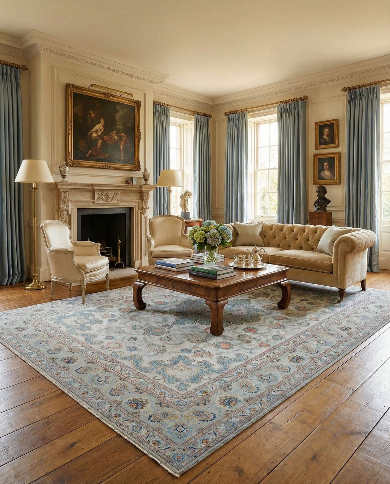 8' 11 x 12' 10 Kashan Rug