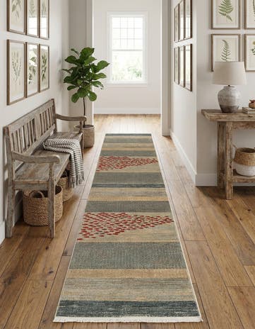 2' 7 x 12' Kashkuli Gabbeh Runner Rug