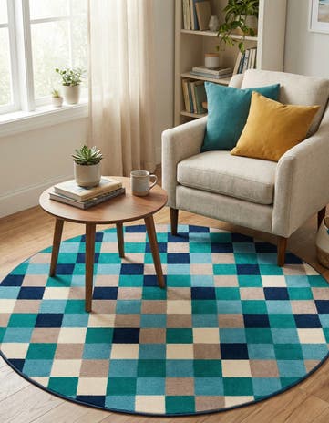 5' 3 x 5' 3 Azalea Round Rug