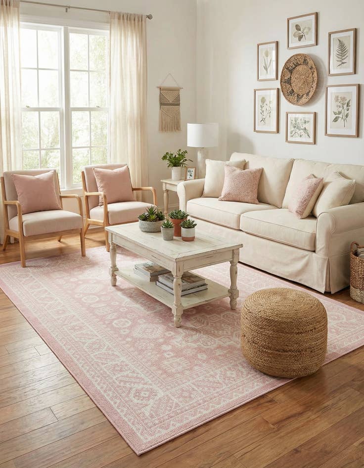 Detail image of 4' x 6' Easy-Clean Aztec Indoor / Outdoor Rug