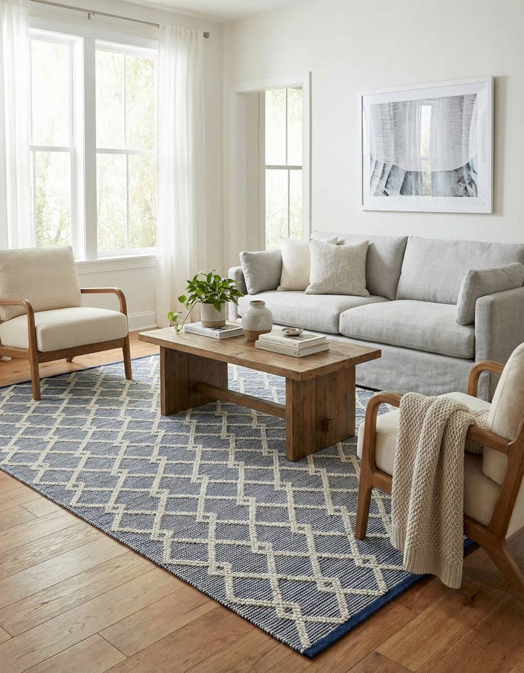 Detail image of  7' 10 x 10'  Hand Knotted Jill Zarin Dorset Rug