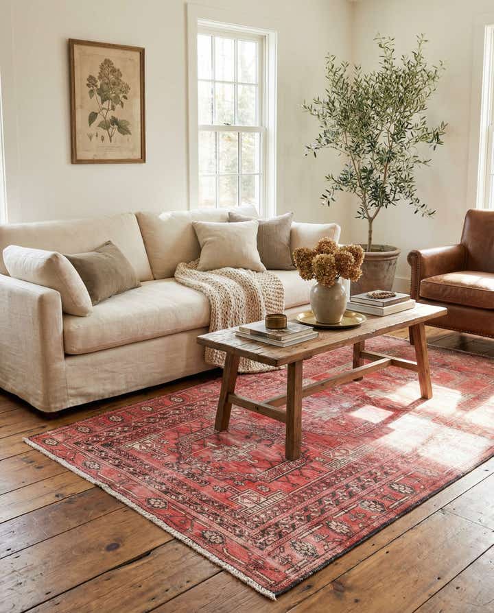 3' 5 x 5' 10 Hand Knotted Ultra Vintage Persian Wool Rug