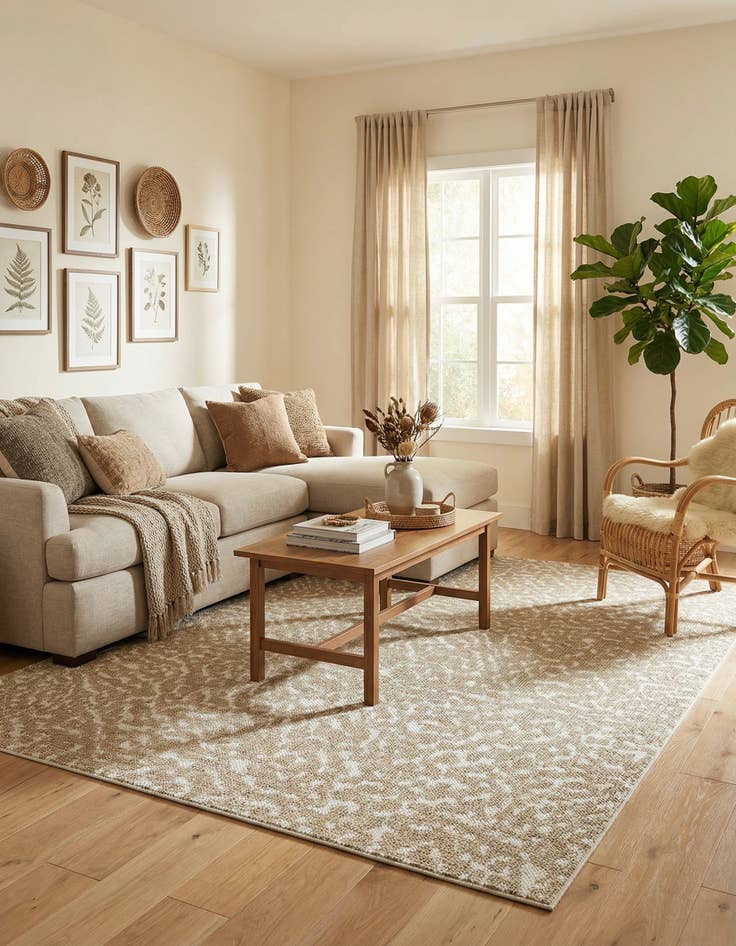 Detail image of  5' 3 x 8'  Washable Safari Indoor / Outdoor Rug