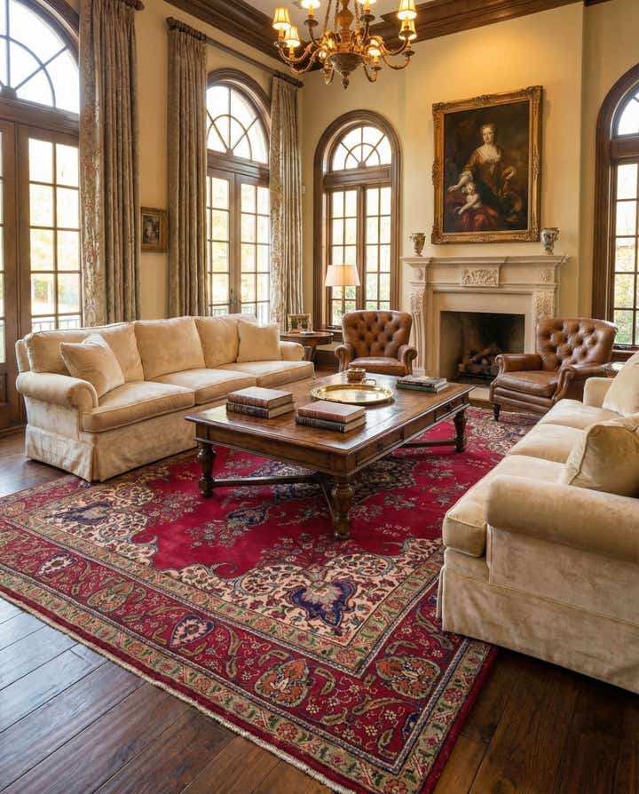 9' 7 x 12' 9 Hand Knotted Tabriz Persian Wool Rug