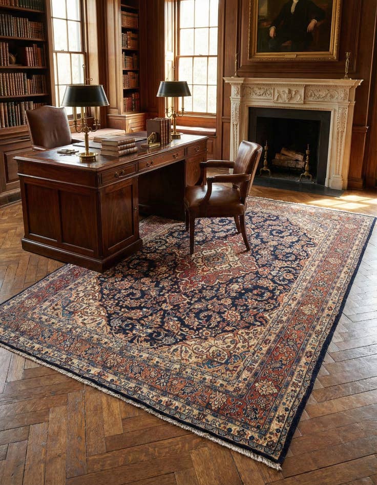 Detail image of 7' x 9' 9 Tabriz Wool Rug