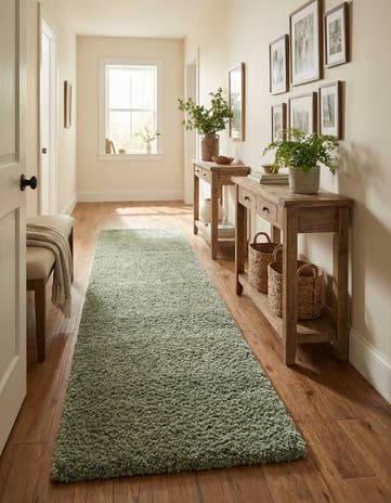 2' 7 x 16' 5 Zermatt Shag Runner Rug
