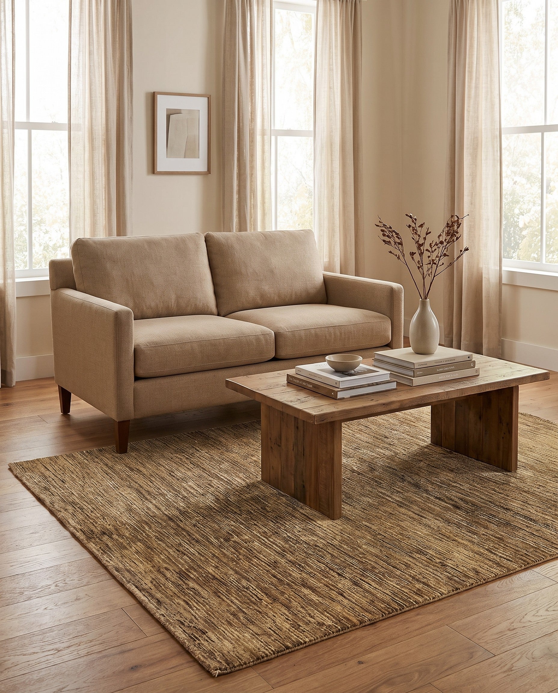 4' 10 x 6' 4 Hand Knotted Modern Ziegler Oriental Rug
