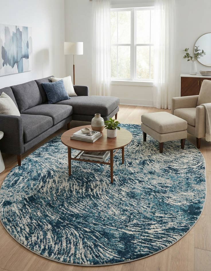 Detail image of 8' x 10' Oasis Oval Rug