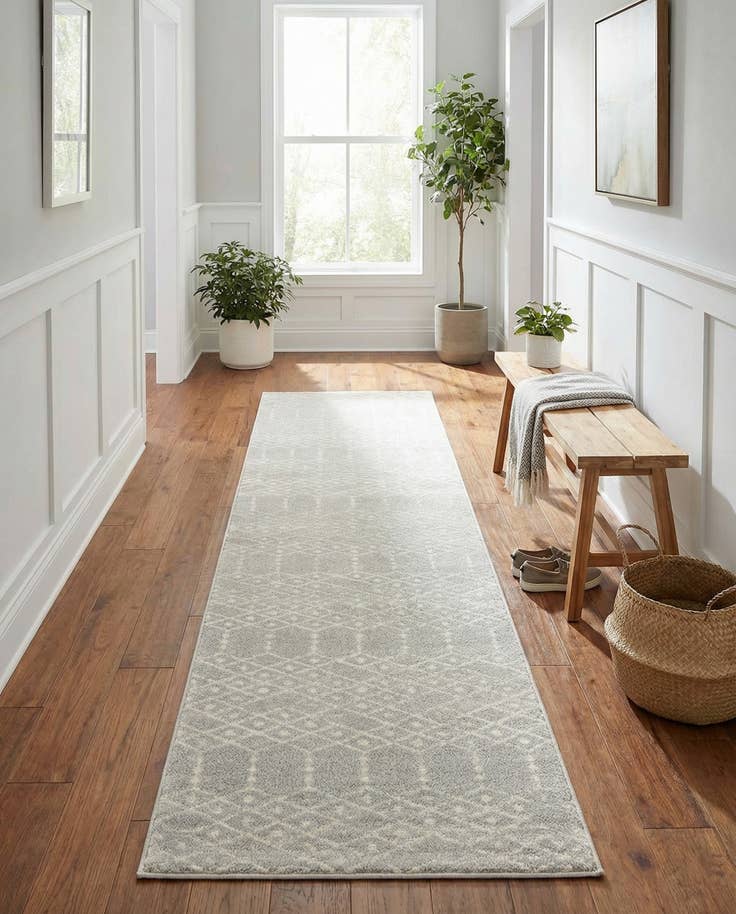 Detail image of 3' x 13' Paxon Trellis Runner Rug