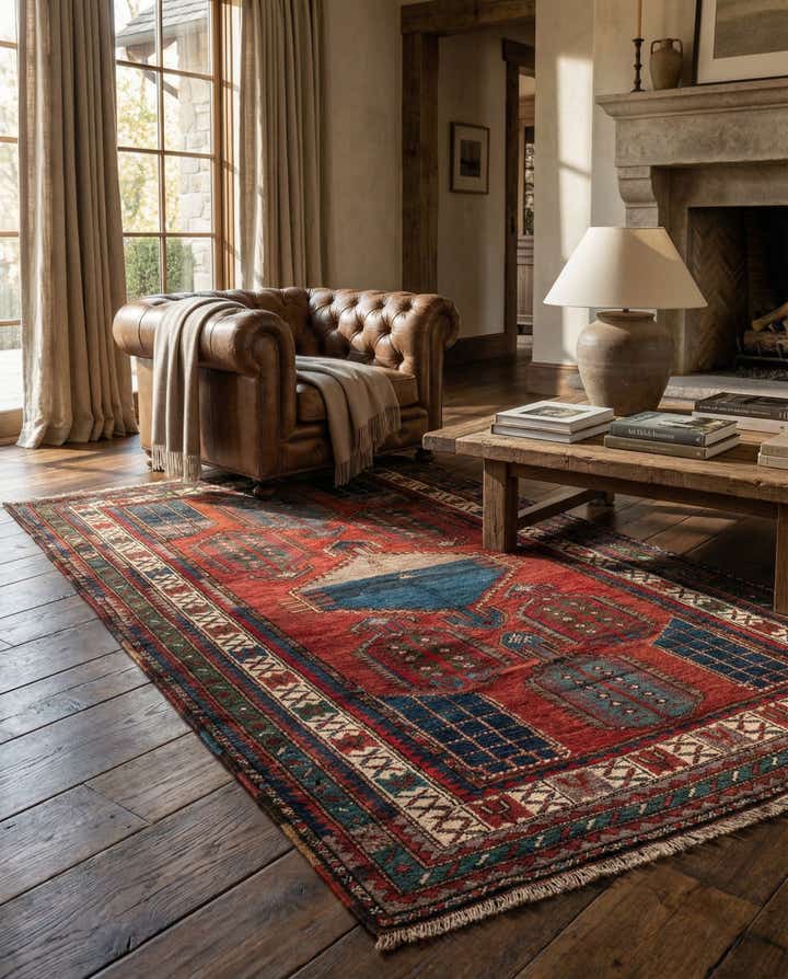 4' 8 x 7' 10 Kazak Rug
