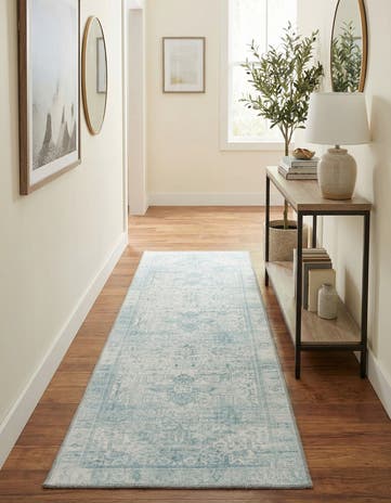 2' x 6' Washable Timeless Runner Rug