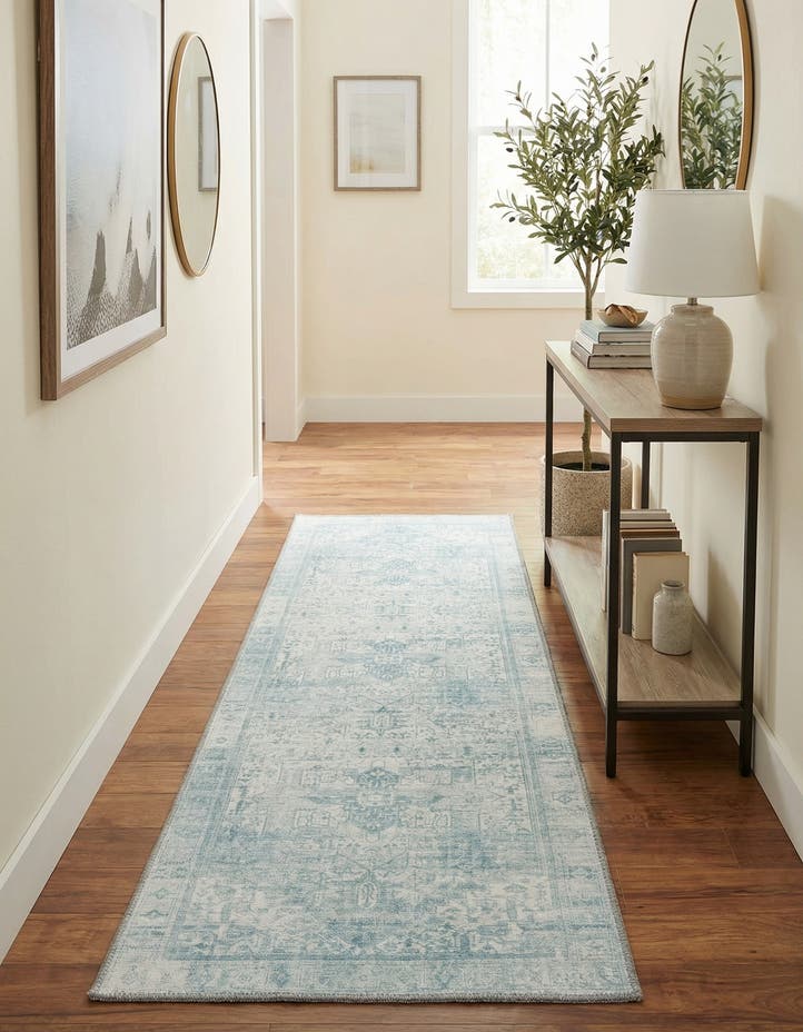 2' x 6' Washable Timeless Runner Rug