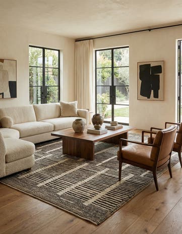 9' 1 x 11' 11 Hand Knotted Beni Marok Rug
