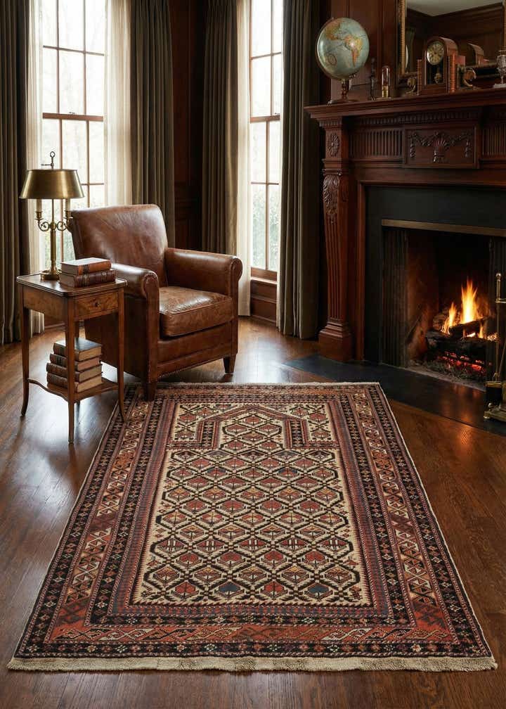 3' 10 x 4' 7 Marasali Wool Rug