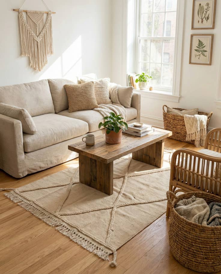 Detail image of 3' 4 x 5' 1 Hand Knotted Moroccan Wool Rug