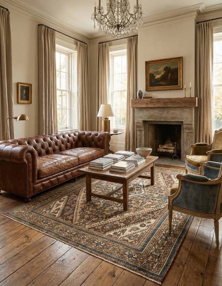 Detail image of  6' 7 x 9' 4  Hand Knotted Ultra Vintage Persian Wool Rug