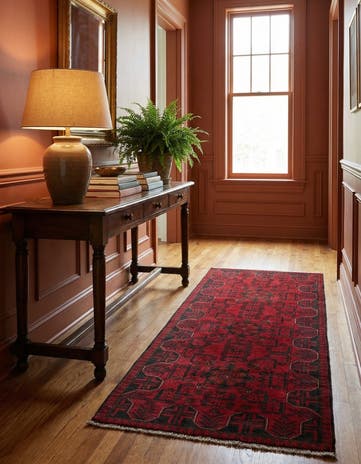2' 8 x 6' 5 Hand Knotted Khal Mohammadi Wool Runner Rug