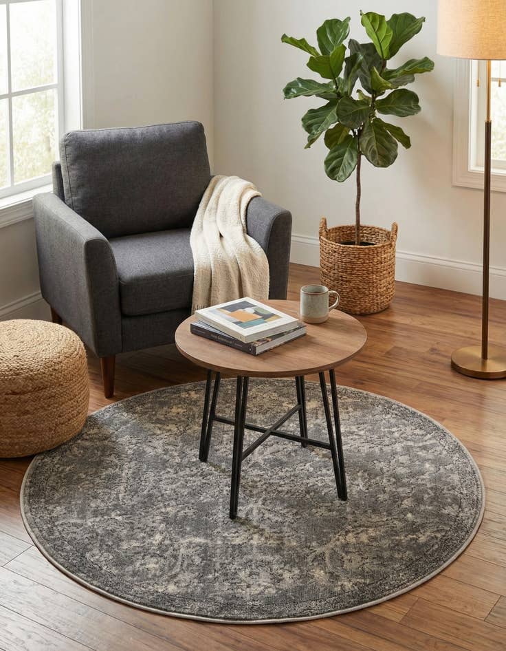 Detail image of 3' x 3' Oregon Round Rug