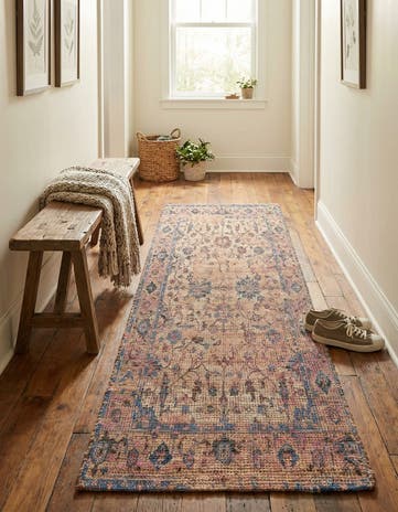 2' 2 x 8' Hand Woven Chenille Jute Runner Rug