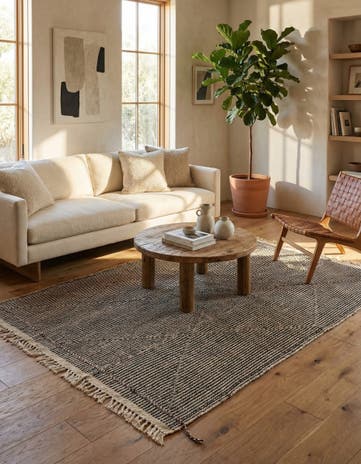 5' 8 x 8' 6 Hand Woven Kilim Modern Wool Rug