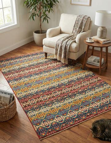 4' x 6' Hand Knotted Kazak Rug