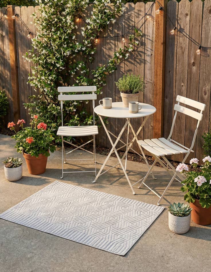 Detail image of 1' 8 x 1' 8  Washable Sabrina Soto Hudson Indoor / Outdoor Sample Rug