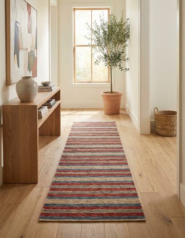 2' 5 x 5' 2 Hand Knotted Modern Ziegler Runner Rug
