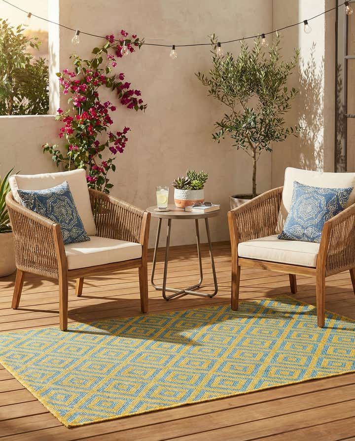 3' x 5' 3 Easy-Clean Jill Zarin Costa Rica Indoor / Outdoor Rug