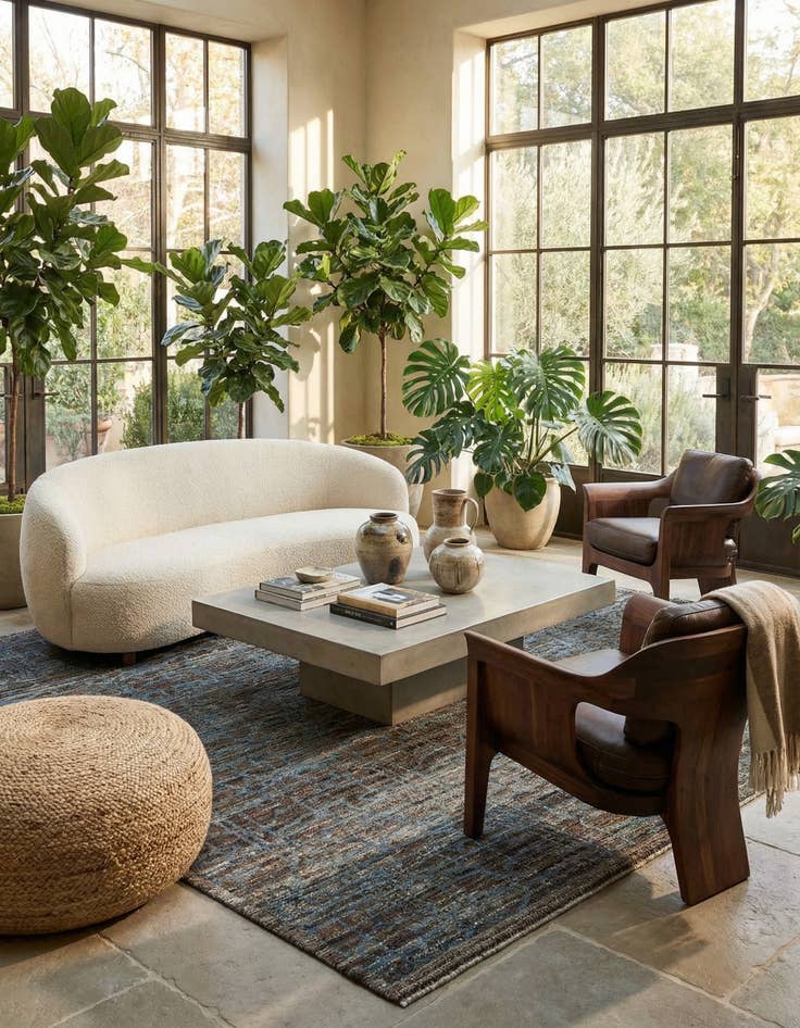 Detail image of  10' 10 x 13' 10  Hand Knotted Beni Marok Rug