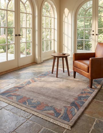 4' x 6' 2 Hand Knotted Tibet Wool Rug
