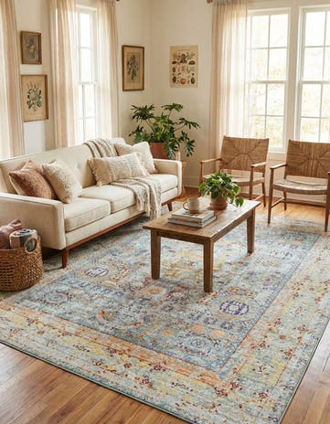 Light Blue Alexis Rug