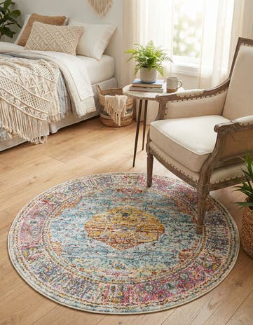 3' 3 x 3' 3 Santiago Round Rug