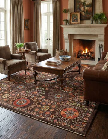 7' 5 x 8' 8 Hand Knotted Ariana Ziegler Oriental Rug