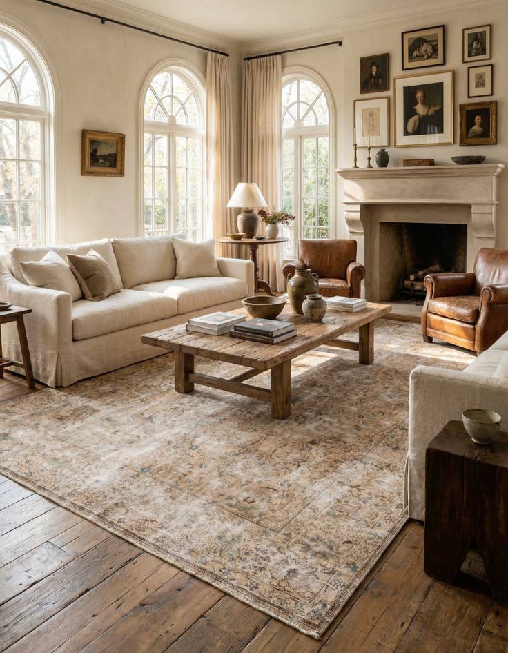 Detail image of  9' 9 x 12' 6  Hand Knotted Ultra Vintage Persian Wool Rug