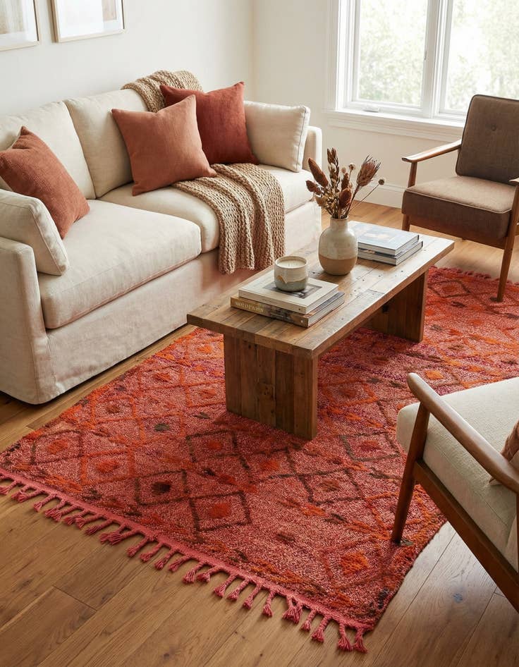 Detail image of 4' x 6' 7  Hand Knotted Darya Wool Rug