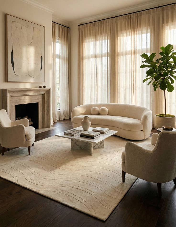 Detail image of  8' 3 x 11' 6  Hand Knotted Darya Wool Rug