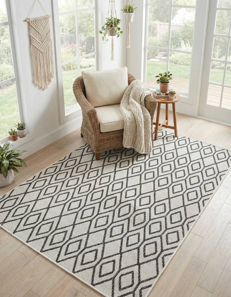 Detail image of 4' x 6' Easy-Clean Jill Zarin Turks and Caicos Indoor / Outdoor Rug
