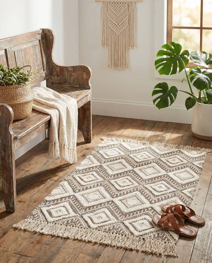 Detail image of 2' 2 x 3' 1 Handmade Braided Jute Rug