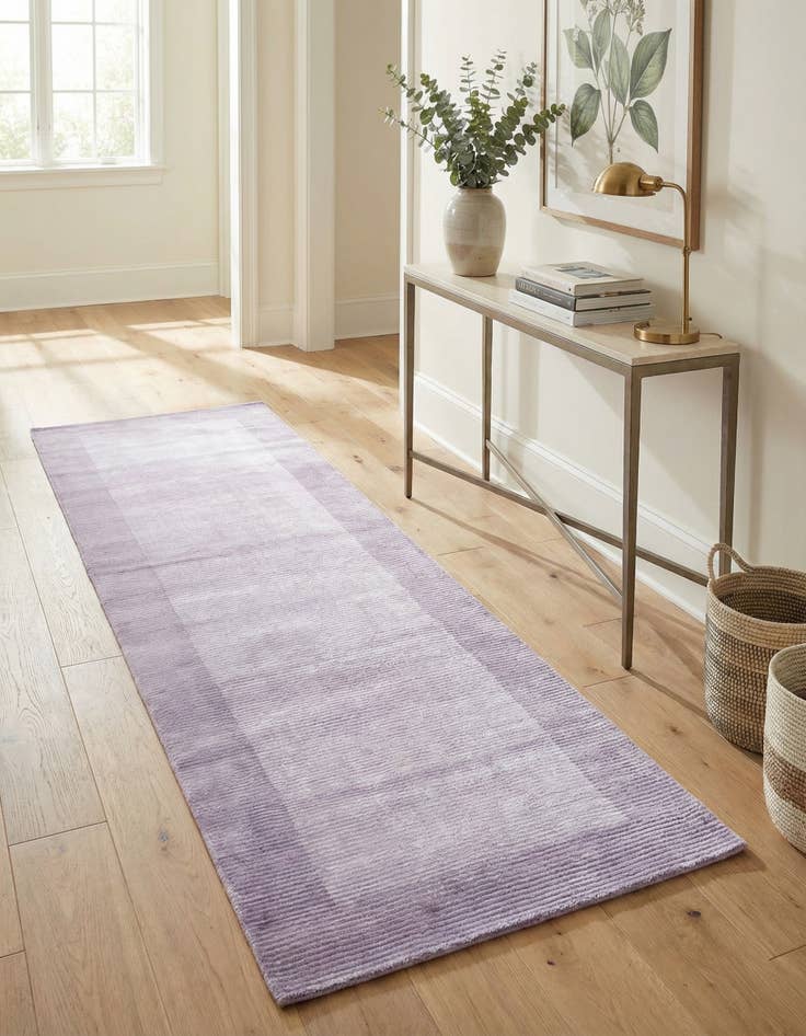 Detail image of 2' 7 x 9' 10  Hand Knotted Darya Wool Runner Rug