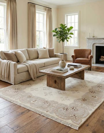 5' 7 x 8' 2 Hand Knotted Darya Wool Rug
