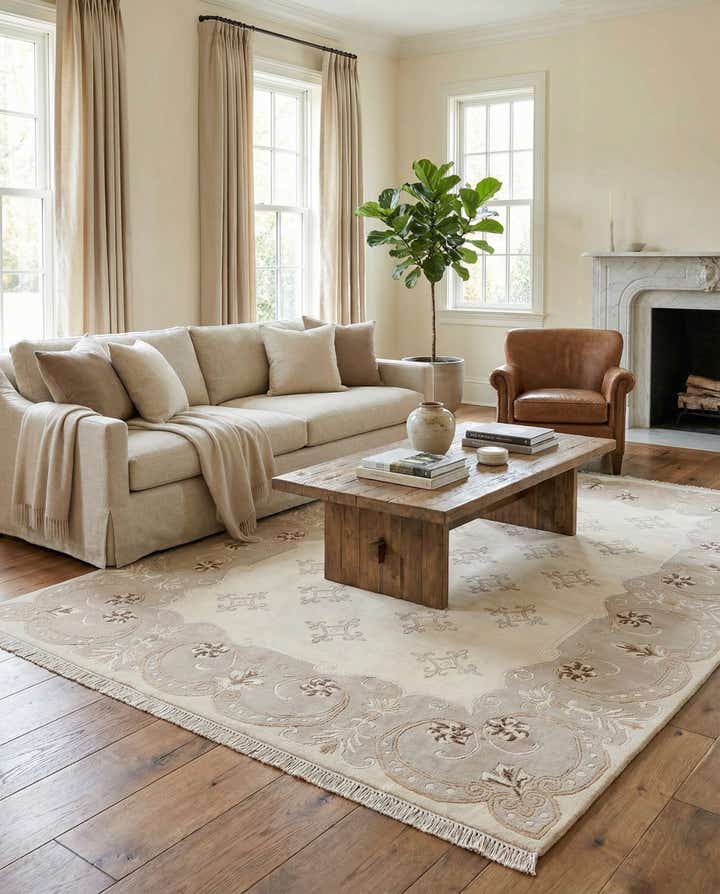 5' 7 x 8' 2 Hand Knotted Darya Wool Rug