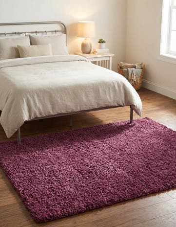 4' x 6' Solid Shag Rug