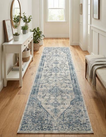 Gray Newport Runner Rug