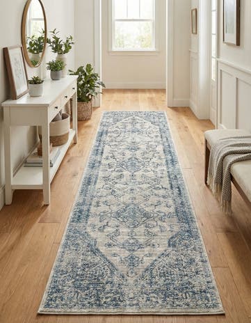 Gray Newport Runner Rug