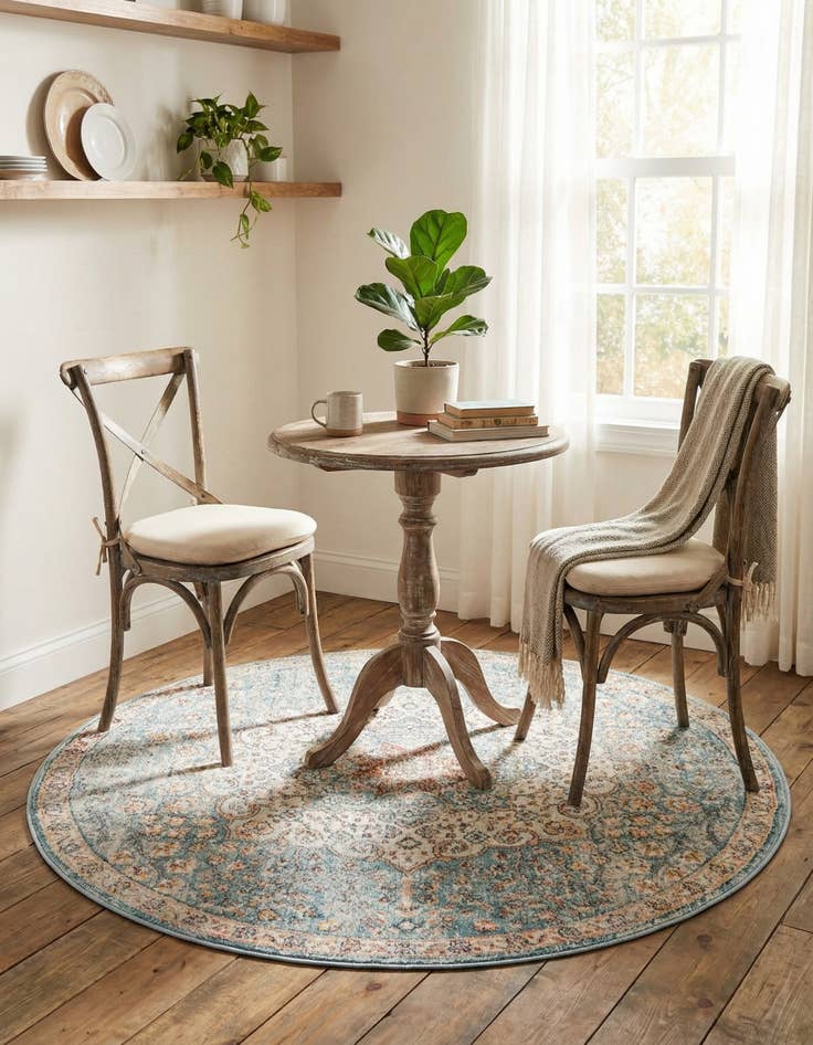 Detail image of 4' x 4' Newport Round Rug