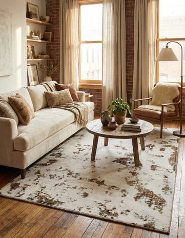 5' 3 x 8' 7 Hand Knotted Ultra Vintage Persian Wool Rug