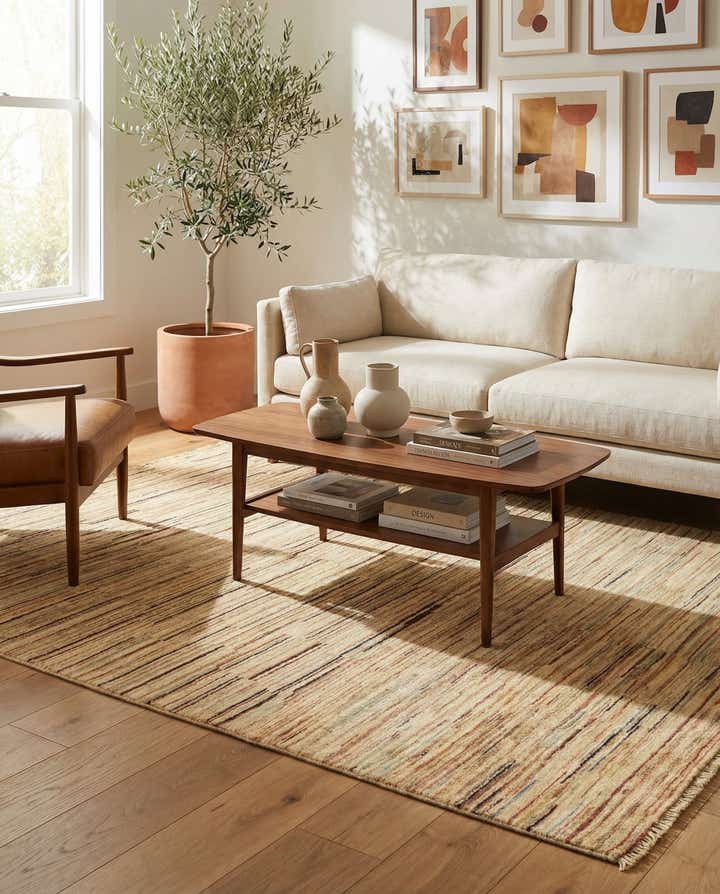 3' 9 x 5' 10 Hand Knotted Modern Ziegler Rug